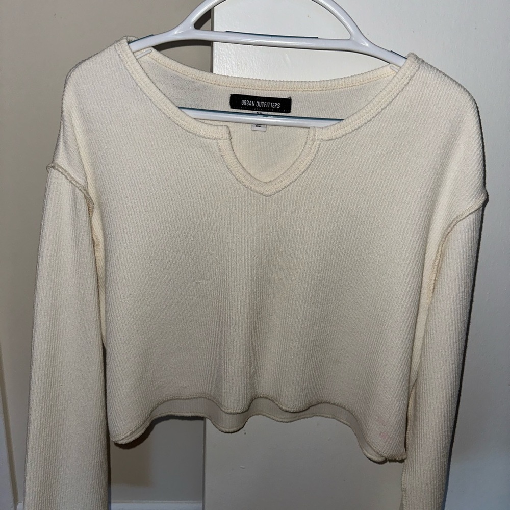 Urban outfitters, white knit top
